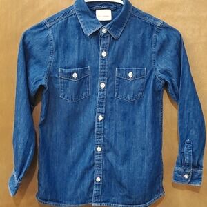 Hanna Andersson denim button down shirt